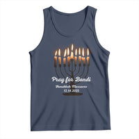 Pray for Bondi Australia Hanukkah Dec 14 2025 Tank Top Menorah Lights Jewish Faith Memorial - Wonder Print Shop