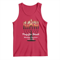 Pray for Bondi Australia Hanukkah Dec 14 2025 Tank Top Menorah Lights Jewish Faith Memorial - Wonder Print Shop