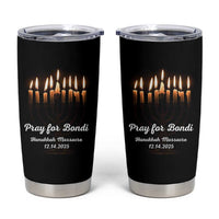 Pray for Bondi Australia Hanukkah Dec 14 2025 Tumbler Cup Menorah Lights Jewish Faith Memorial - Wonder Print Shop