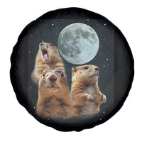 Funny Groundhog Meme Spare Tire Cover Woodchucks Under The Moon