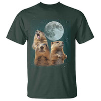 Funny Three Groundhog Meme T Shirt Woodchucks Under The Moon