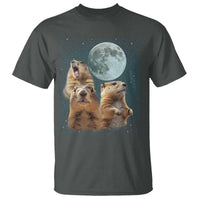 Funny Three Groundhog Meme T Shirt Woodchucks Under The Moon