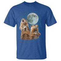 Funny Three Groundhog Meme T Shirt Woodchucks Under The Moon