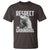 Respect The Groundhog T Shirt Funny Woodchuck Shadow Meteorlogy