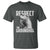 Respect The Groundhog T Shirt Funny Woodchuck Shadow Meteorlogy