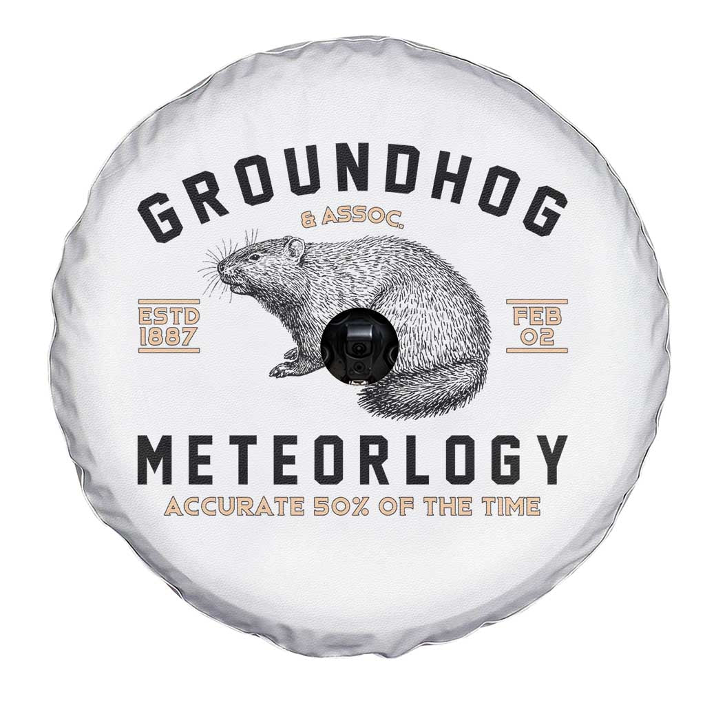 Groundhog Meteorology Spare Tire Cover Estd 1887 Accurate 50 Percent Of The Time Woodchuck
