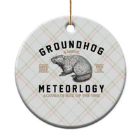 Groundhog Meteorology Ceramic Ornament Estd 1887 Accurate 50 Percent Of The Time Woodchuck - Wonder Print Shop