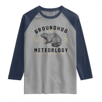 Groundhog Meteorology Raglan Shirt Estd 1887 Accurate 50 Percent Of The Time Woodchuck