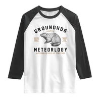 Groundhog Meteorology Raglan Shirt Estd 1887 Accurate 50 Percent Of The Time Woodchuck