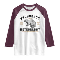 Groundhog Meteorology Raglan Shirt Estd 1887 Accurate 50 Percent Of The Time Woodchuck