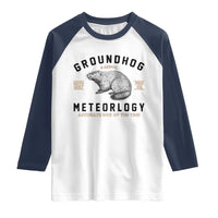 Groundhog Meteorology Raglan Shirt Estd 1887 Accurate 50 Percent Of The Time Woodchuck