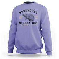 Groundhog Meteorology Sweatshirt Estd 1887 Accurate 50 Percent Of The Time Woodchuck