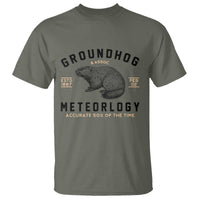 Groundhog Meteorology T Shirt Estd 1887 Accurate 50 Percent Of The Time Woodchuck
