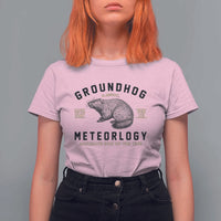 Groundhog Meteorology T Shirt For Women Estd 1887 Accurate 50 Percent Of The Time Woodchuck