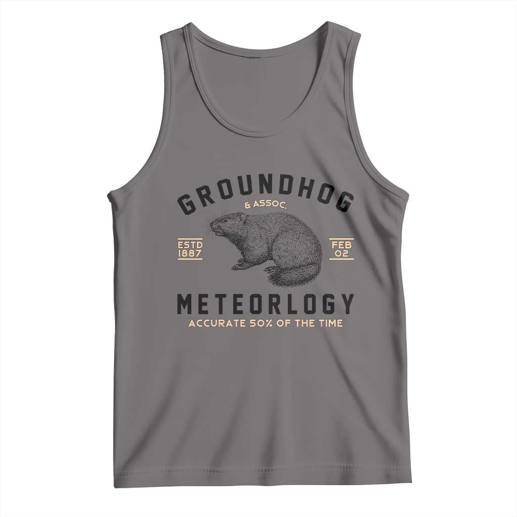 Groundhog Meteorology Tank Top Estd 1887 Accurate 50 Percent Of The Time Woodchuck