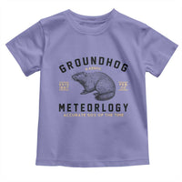 Groundhog Meteorology Toddler T Shirt Estd 1887 Accurate 50 Percent Of The Time Woodchuck