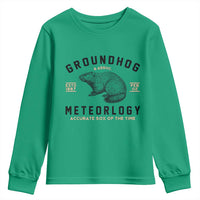 Groundhog Meteorology Youth Sweatshirt Estd 1887 Accurate 50 Percent Of The Time Woodchuck
