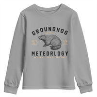 Groundhog Meteorology Youth Sweatshirt Estd 1887 Accurate 50 Percent Of The Time Woodchuck