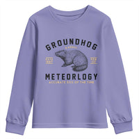 Groundhog Meteorology Youth Sweatshirt Estd 1887 Accurate 50 Percent Of The Time Woodchuck