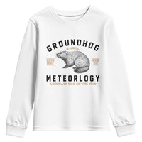 Groundhog Meteorology Youth Sweatshirt Estd 1887 Accurate 50 Percent Of The Time Woodchuck