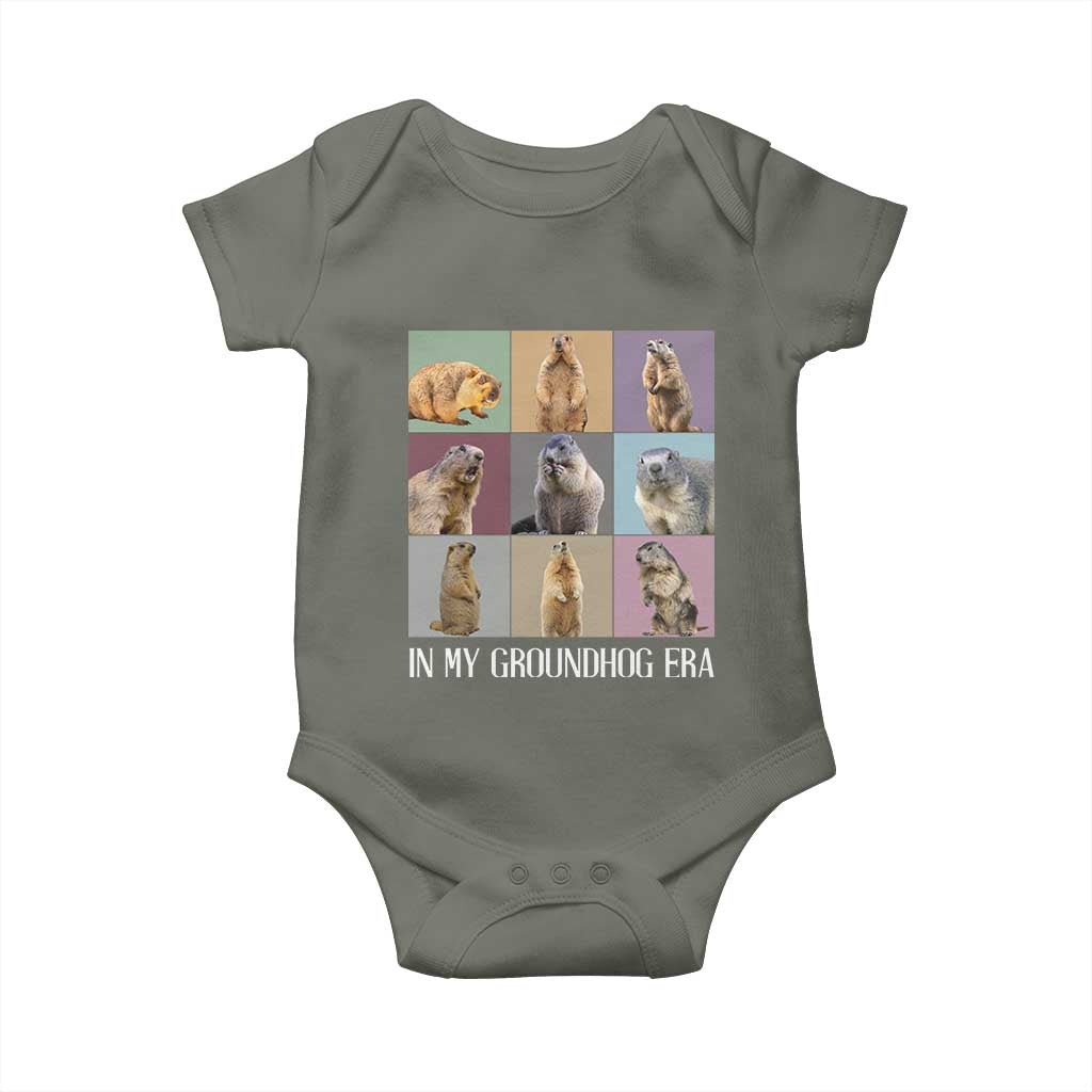In My Groundhog Era Baby Onesie Funny Woodchuck