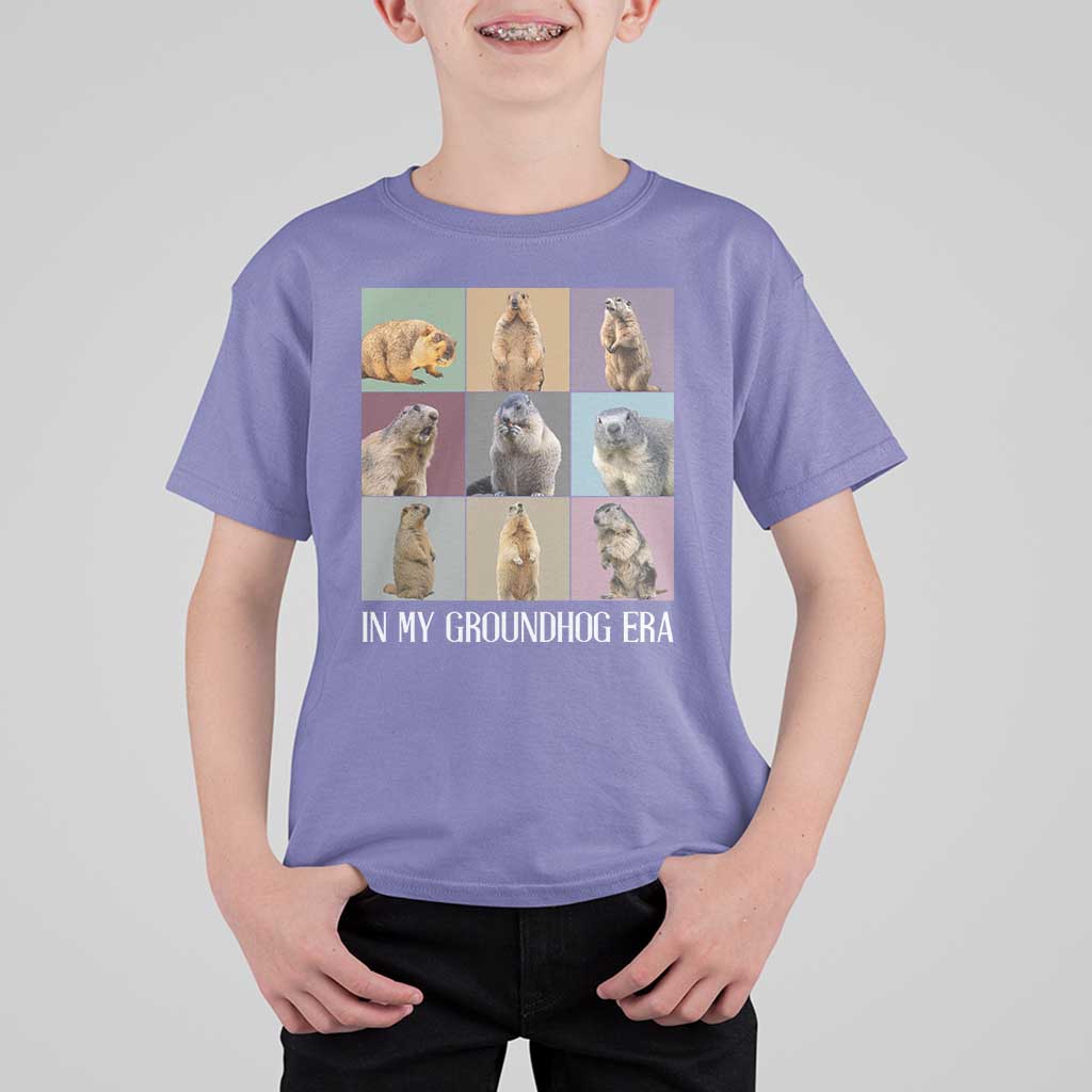 In My Groundhog Era T Shirt For Kid Funny Woodchuck