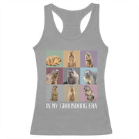In My Groundhog Era Racerback Tank Top Funny Woodchuck