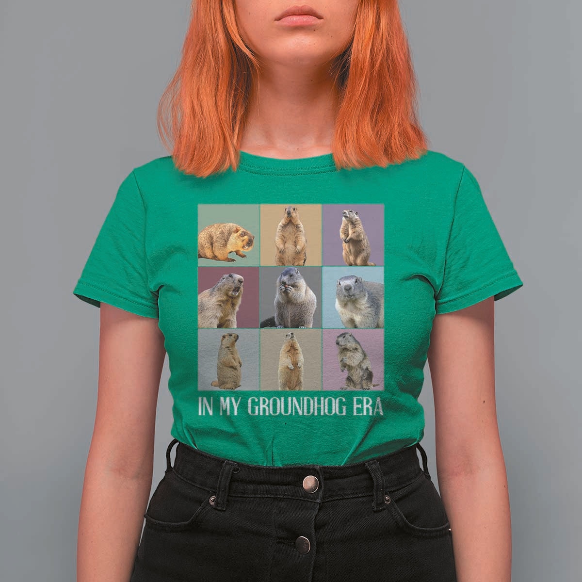 In My Groundhog Era T Shirt For Women Funny Woodchuck