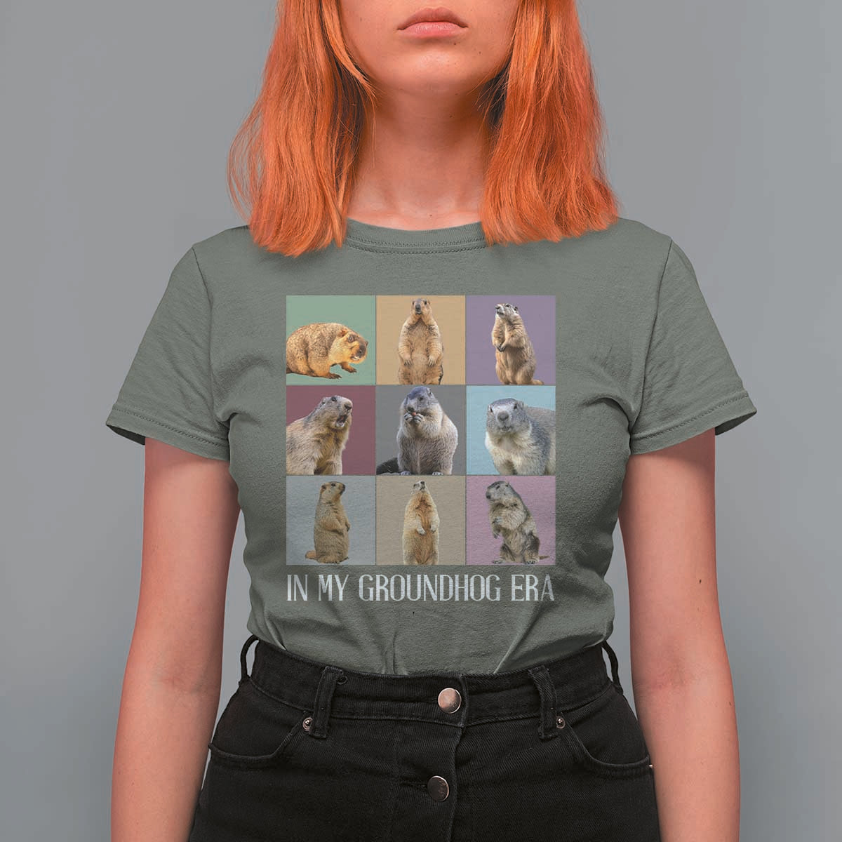 In My Groundhog Era T Shirt For Women Funny Woodchuck