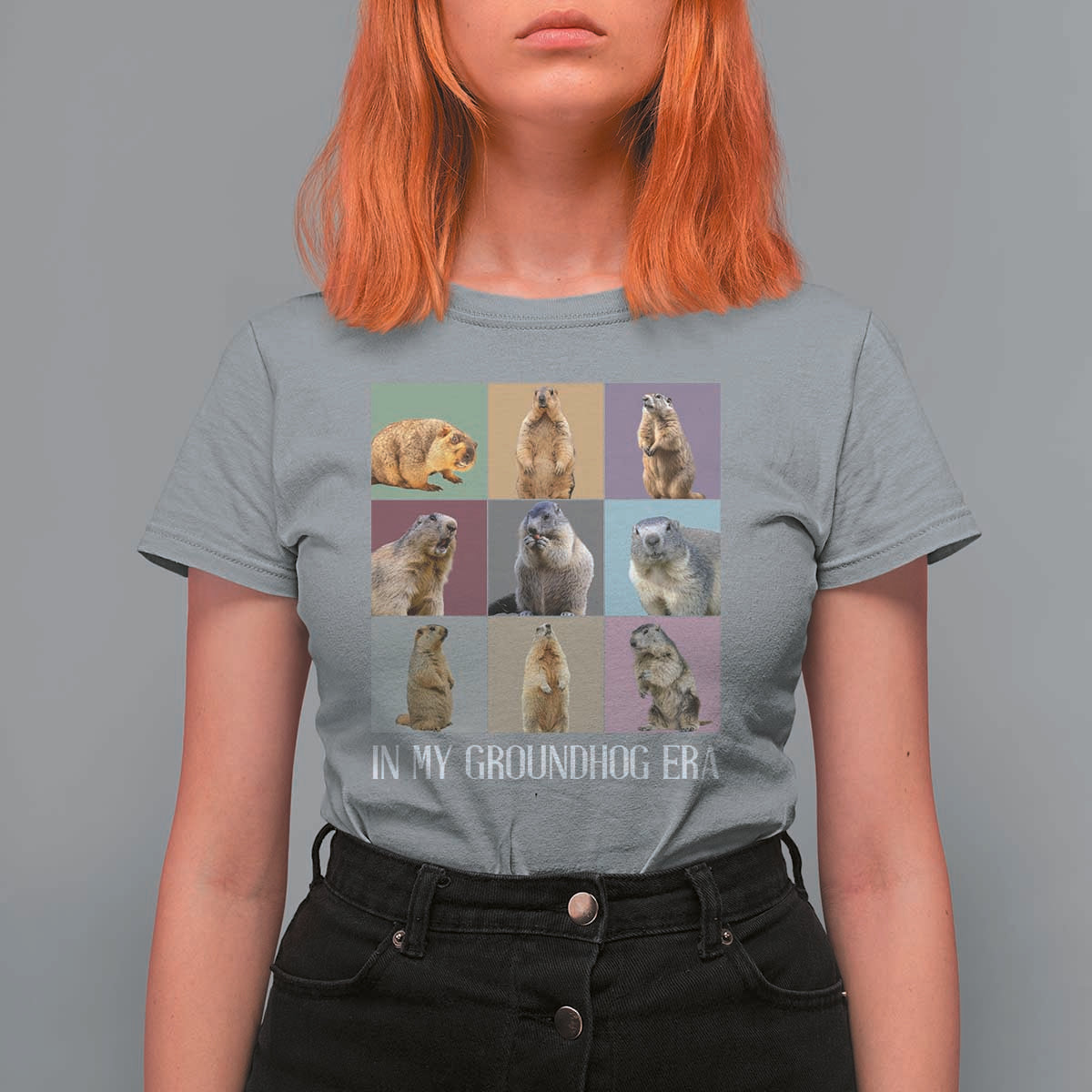 In My Groundhog Era T Shirt For Women Funny Woodchuck