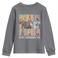 In My Groundhog Era Youth Sweatshirt Funny Woodchuck