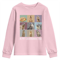 In My Groundhog Era Youth Sweatshirt Funny Woodchuck