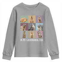 In My Groundhog Era Youth Sweatshirt Funny Woodchuck