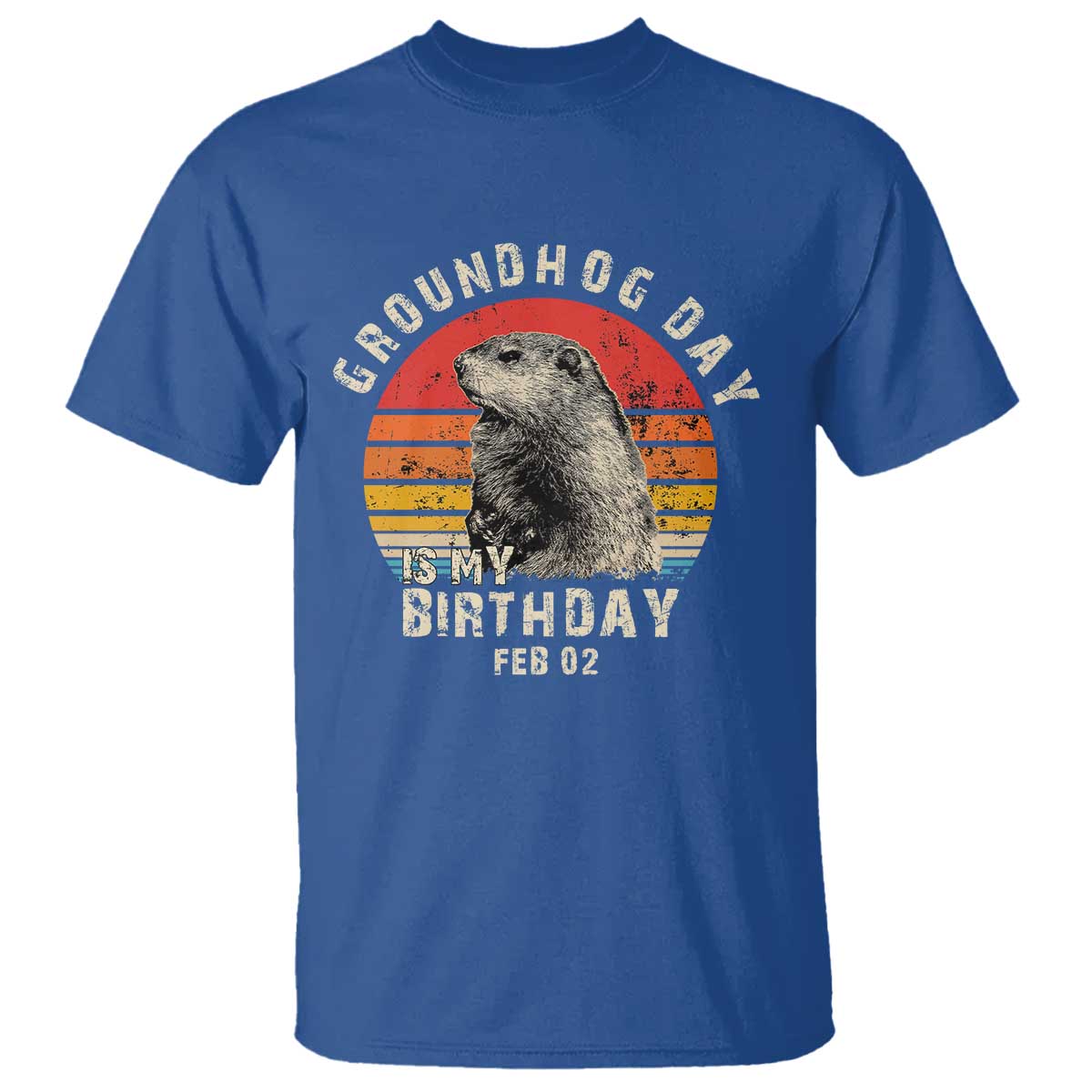 Groundhog Day Is My Birthday T Shirt Funny Woodchuck Retro Vintage
