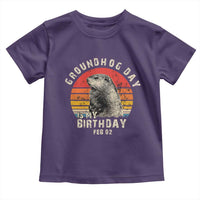 Groundhog Day Is My Birthday Toddler T Shirt Funny Woodchuck Retro Vintage