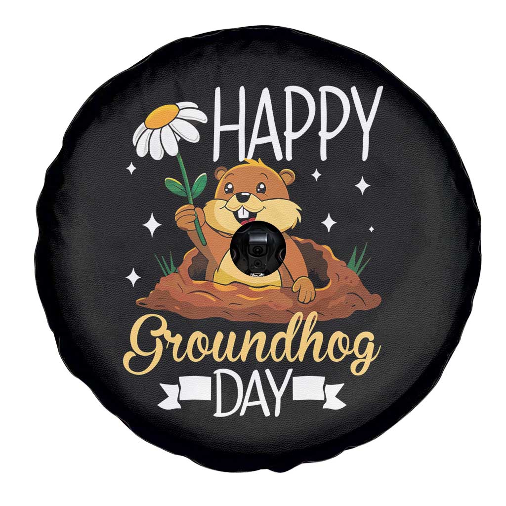 Happy Groundhog Day Spare Tire Cover Punxsutawney Phil Groundhog Lover