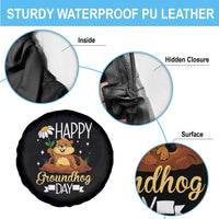 Happy Groundhog Day Spare Tire Cover Punxsutawney Phil Groundhog Lover