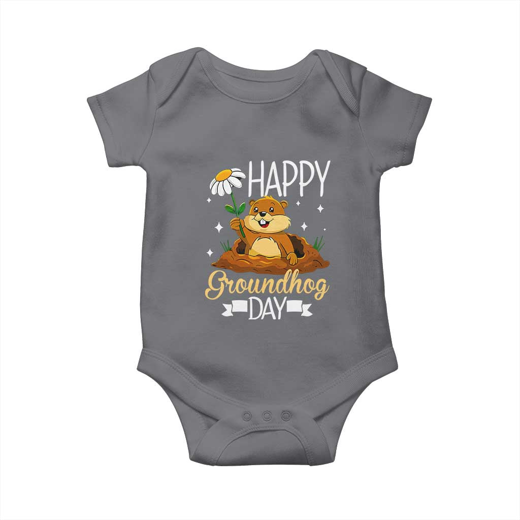 Happy Groundhog Day Baby Onesie Punxsutawney Phil Groundhog Lover