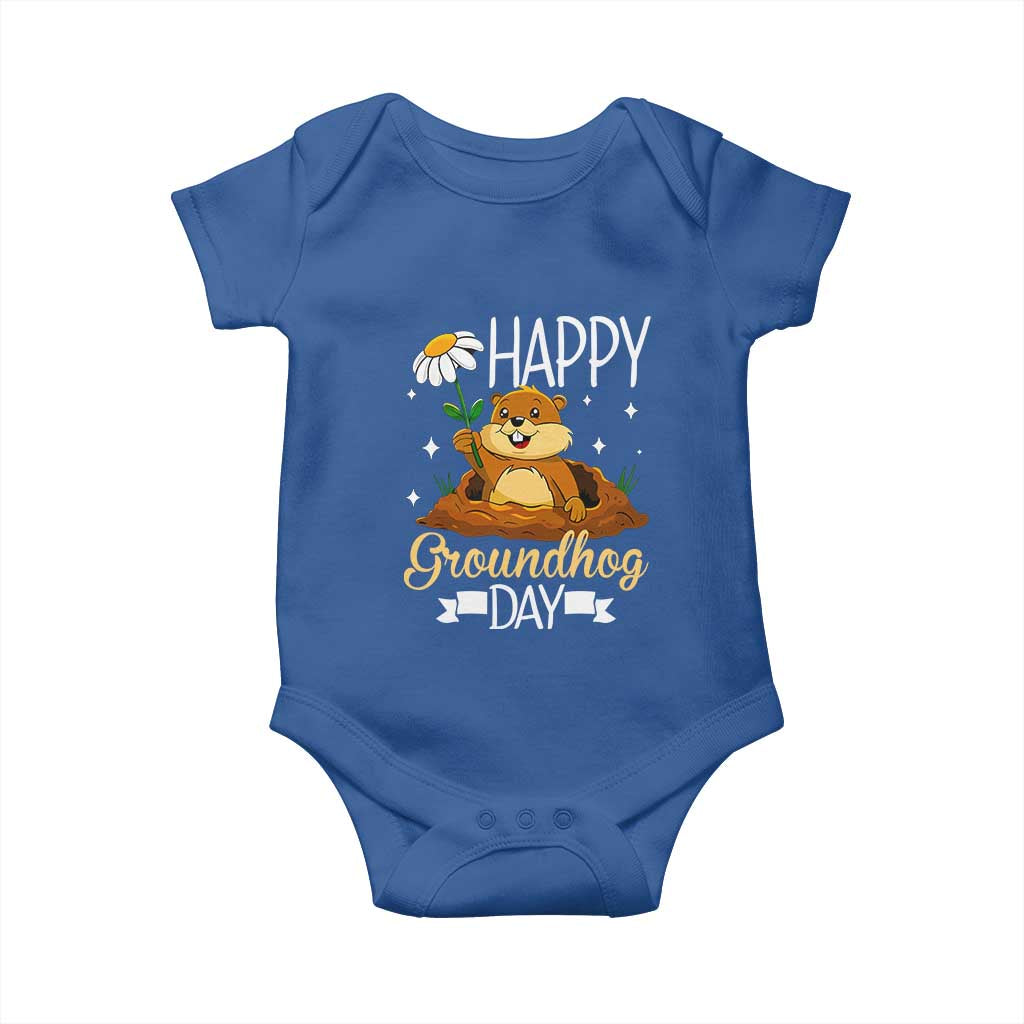 Happy Groundhog Day Baby Onesie Punxsutawney Phil Groundhog Lover