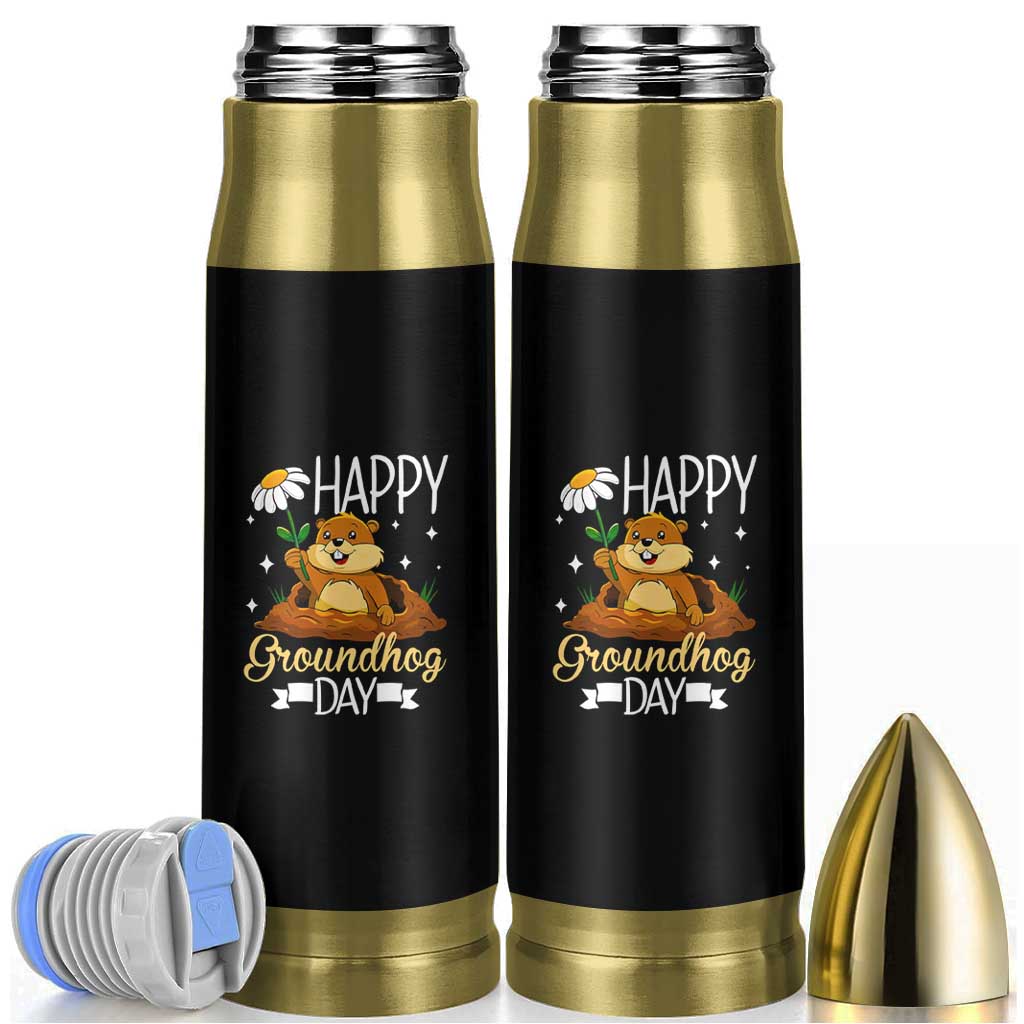 Happy Groundhog Day Bullet Tumbler Punxsutawney Phil Groundhog Lover