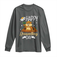 Happy Groundhog Day Long Sleeve Shirt Punxsutawney Phil Groundhog Lover