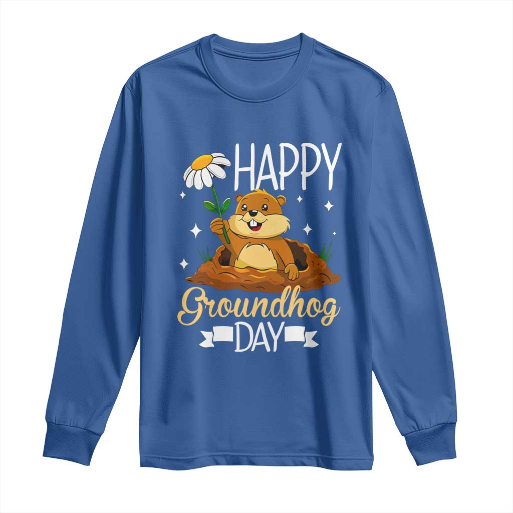 Happy Groundhog Day Long Sleeve Shirt Punxsutawney Phil Groundhog Lover