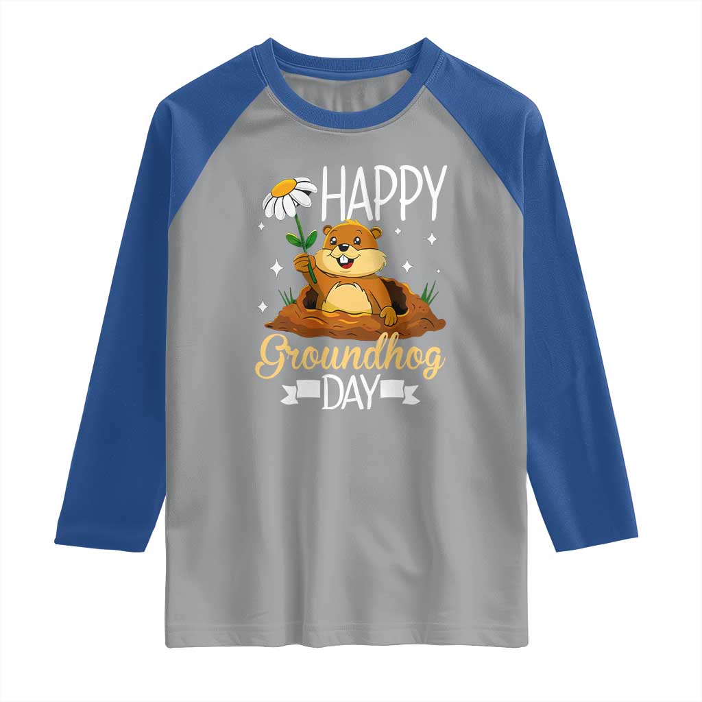Happy Groundhog Day Raglan Shirt Punxsutawney Phil Groundhog Lover