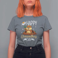 Happy Groundhog Day T Shirt For Women Punxsutawney Phil Groundhog Lover