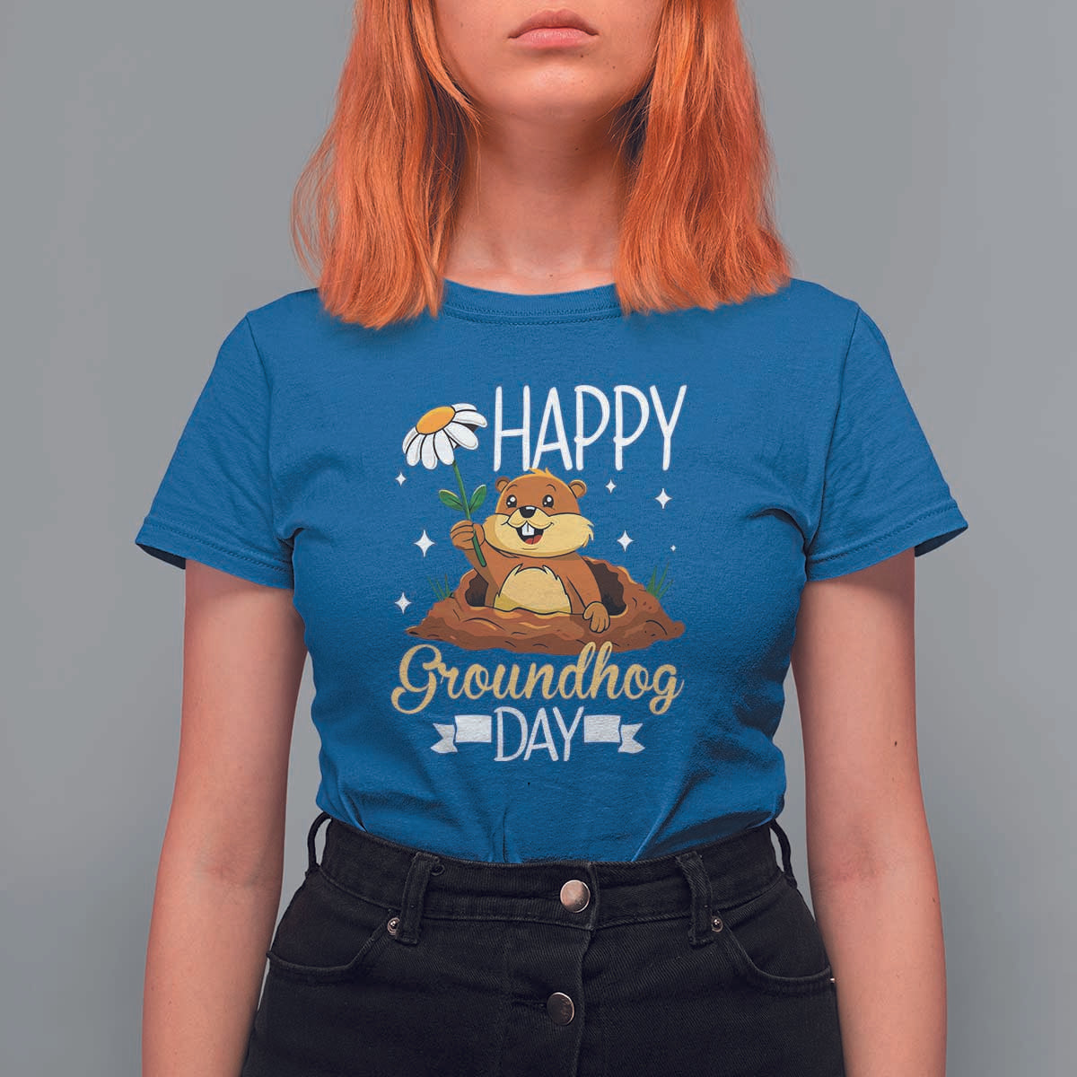 Happy Groundhog Day T Shirt For Women Punxsutawney Phil Groundhog Lover