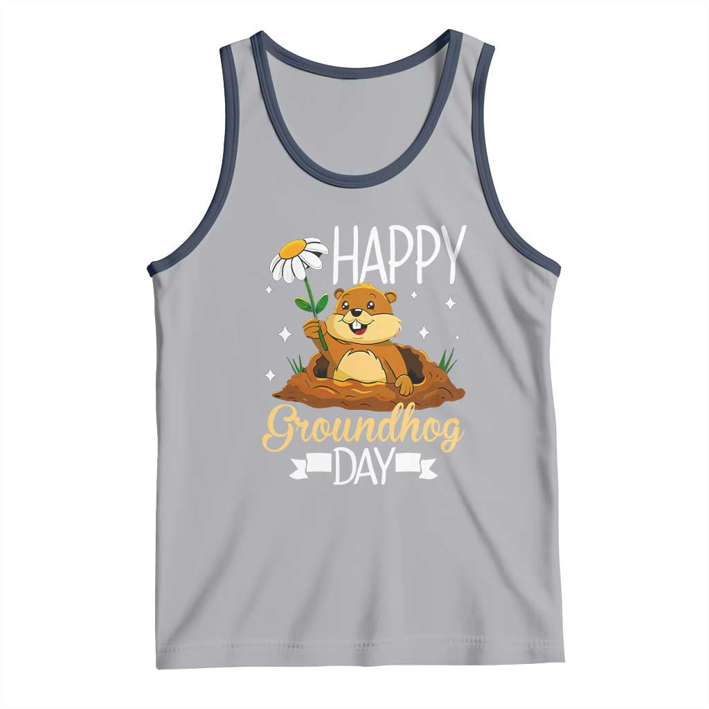 Happy Groundhog Day Tank Top Punxsutawney Phil Groundhog Lover