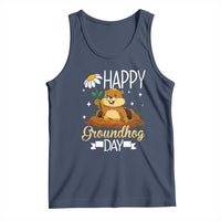 Happy Groundhog Day Tank Top Punxsutawney Phil Groundhog Lover