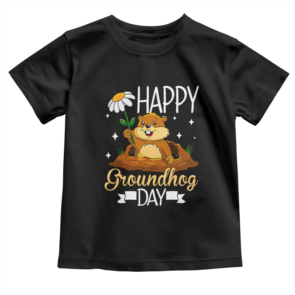 Happy Groundhog Day Toddler T Shirt Punxsutawney Phil Groundhog Lover
