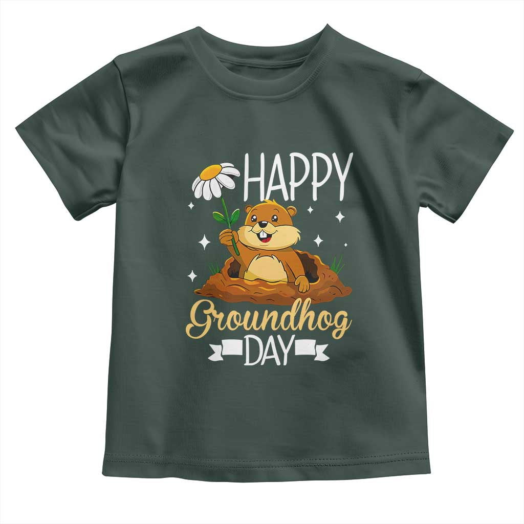 Happy Groundhog Day Toddler T Shirt Punxsutawney Phil Groundhog Lover