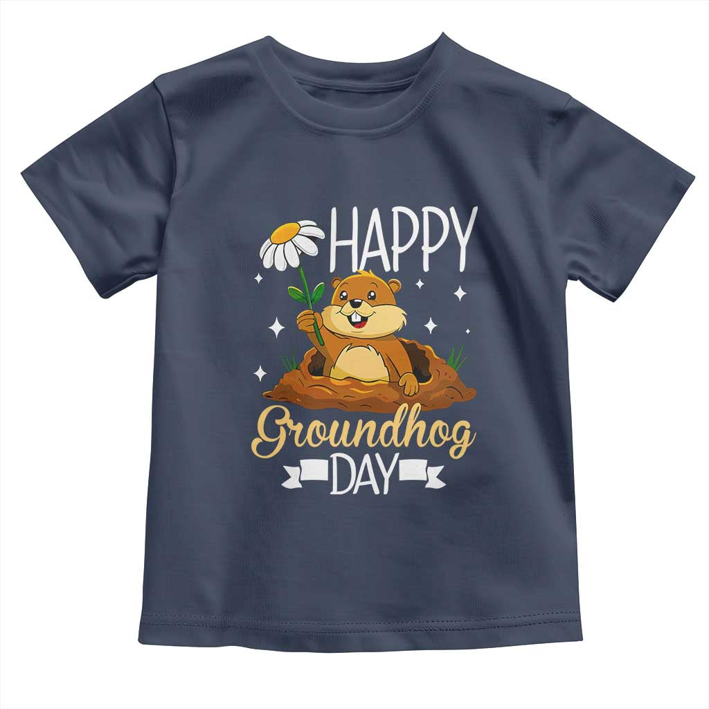 Happy Groundhog Day Toddler T Shirt Punxsutawney Phil Groundhog Lover